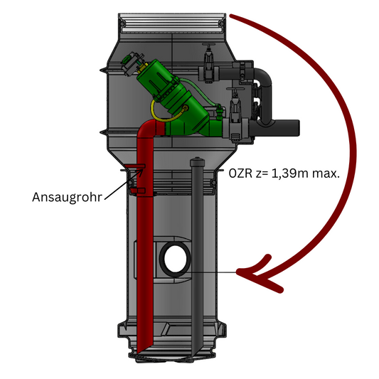 PE - Ansaugrohr d 90