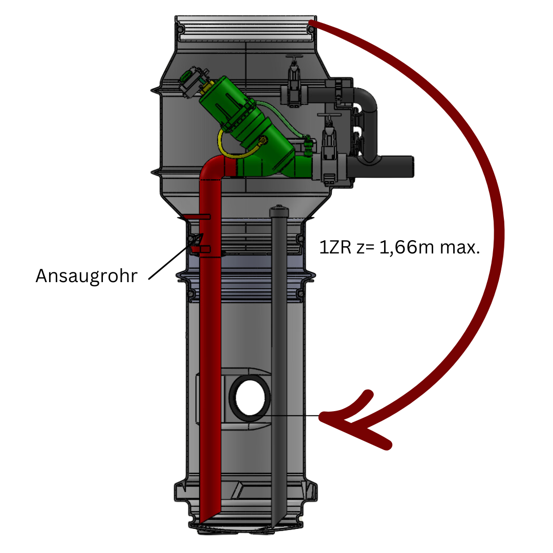 PE - Ansaugrohr d 90
