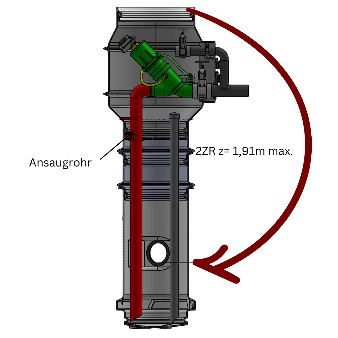 PE - Ansaugrohr d 90