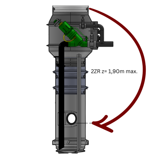 VAB Vakuumhausanschlussschacht Standard 2ZR
